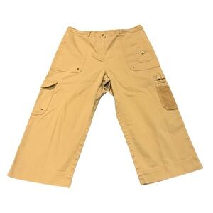 Lauren Ralph Lauren Cargo Capri Utility Pants Khaki Women’s 14